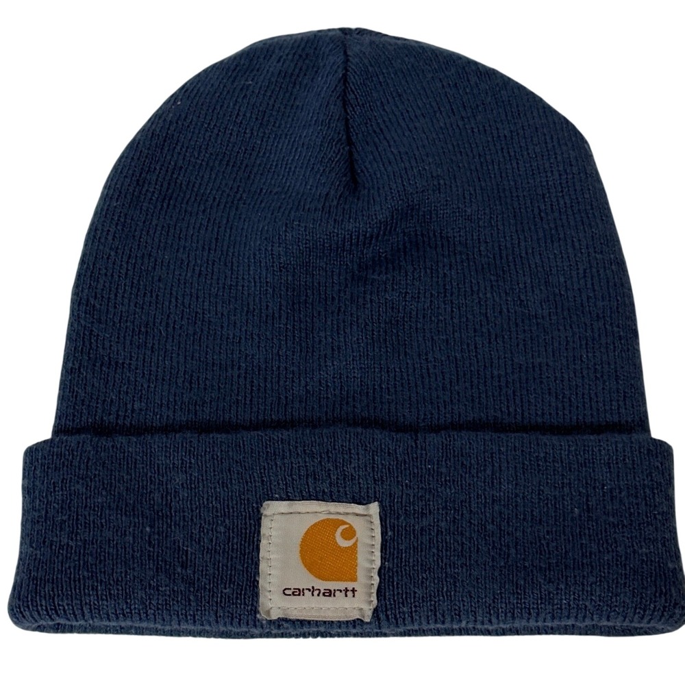 Carhartt Women Knit Beanie Hat Navy‎ BLUE  One Size OS